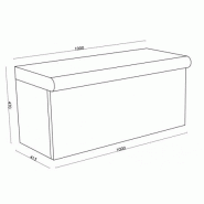 Banc droit arrondi 1000 x 470 x 413 mm - Prêt à carreler en XPS - À assembler pour hammam ou salle de bain_2
