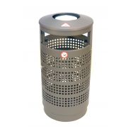 Cendrier poubelle en acier galvanisé - Gamme Australia UrbainEco - Contenance 75-80L_3