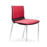 Ingrid V586 - Chaise empilable Dynamica avec piétement métallique et coque en multiplis - Design Jan Sabro_2