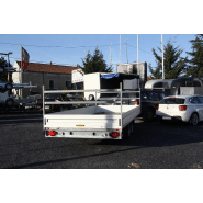 Remorque plateau Humbaur HT 355124 - 2 essieux, ridelles alu, roues dessous, châssis modulaire galvanisé_2