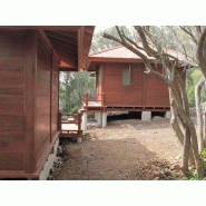Chalet en bois plain-pied / 25 m² / en kit / toit multipente_2