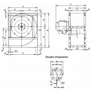 CMR-2063-4T/ATEX - Ventilateur centrifuge ATEX RECER - 1460 tr/min - 5.5 kW - Débit 24450 m³/h_2