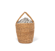 Panier tressé à la main en fibre végétale d'algue marine - Réf: KI5208 - Marque Kimood_2