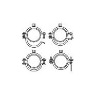 72175 - Colliers de fixation Bene Inox - Diamètres 15 à 141 mm - Fermeture rapide, protection isophonique silicone haute température_2