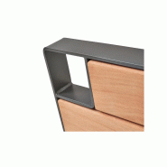 Appui vélos KUB acier et bois_2