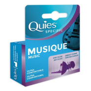 Protection auditive musique réutilisable et ergonomique - Quies Specific avec atténuation de 18 dB_2