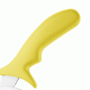 Roulette à pizza professionnelle - Jaune HACCP - 102 mm | Hygiplas_2