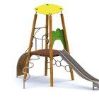 Structure Vigie 3 à 12 ans en bois lamellé-collé traité en autoclave classe IV, panneau de coffrage, polyéthylène, acier inoxydable et corde en polyester multifilament_2