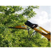 Taille-haie à louer pour mini-pelle avec couteaux en Y