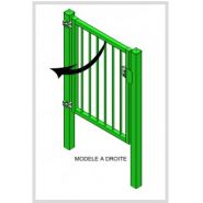 Portillon de sécurité industriel - France Arceaux - robuste et réglable avec serrure en aluminium_2