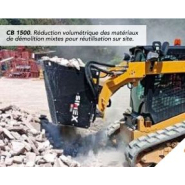 Godet broyeur CB 1500 - Idéal pour béton armé et déchets de démolition - Capacité 0,55 à 0,75 m³ - Puissant, avec rotor à dents_2