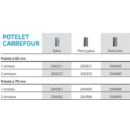Potelet à chaînes - Guidage piétonnier et maîtrise d'accès - Modèles PROVINCE, CARREFOUR, AGGLO_2