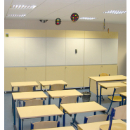 Armoire tableau 1200 x 450 x 2000 mm - Réf RA 820 - BIOLAB avec surface magnétique et scriptible, portes battantes_2