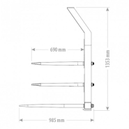 Fourche à fumier MAXI pour télescopique_2