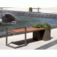 Banc public en bois atech banquette hedera_2