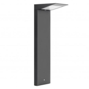 Borne solaire puissante avec détecteur crépusculaire - 2.20w 3000k anthracite-480 lumens - como ip54_2