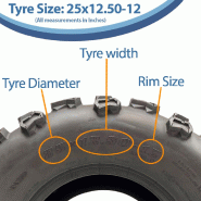 25x12.50-12 ATV Quad Tyres 6ply Wanda E-Marked Road Legal 315/50-12 (Set of 2)_2