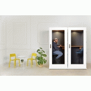 Cabine acoustique Camden Two - MDF et plexiglas - Réduction acoustique 31 dB - Capacité 2 personnes_2