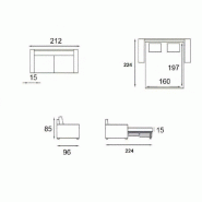 Canapé convertible express SELECT - Velours jaune - Matelas 16cm - Sommier à lattes 160cm - Mono assise_2