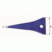 Dents de godet adaptables Feurst AF 3302 P - 4 kg - Dimensions précises_2