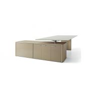 De_symetria - Bureaux de direction par i 4 Mariani - Design avec cristal, cuir et bois_2