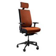 Fauteuil ergonomique de bureau avec mousse à mémoire de forme - ERGOLINE MARCEL - Grand dossier réglable et accoudoirs 4D_2