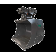 Godet de talutage orientable Egli - pour pelle 6.5 à 32 t - acier haute qualité_2