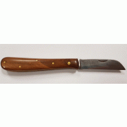 Greffoir Tina 605 - Droitier - Lame biseautée en acier Solingen - Manche en noyer poli - 5.5cm, 16cm, 605/10.5_2