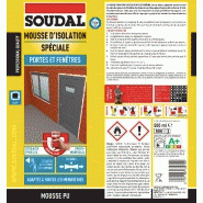 Mousse expansive universelle SOUDAL - 500 ml, pour tous supports, isolation thermique et acoustique_2