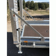 Remorque porte-engins Vincent TP avec timon réglable et charge utile 2690 kg