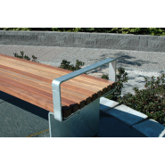 Accoudoir pour banc public Birka réf 8020359 - Hags - montage 1 heure, longueur 1760 mm_2