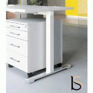 Bureau individuel Yan - MDD - Blanc 9010, 120, Chêne Canadien_2