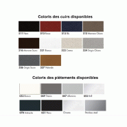 Canapé 2 ou 3 places - Martex - 160, cuir blanc_2