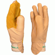 Gants de protection pour sécateur - Gaucher, taille 8 - Coquilles anti-écrasement et anti-coupure - Cuir hydrofuge - Peauceros_2