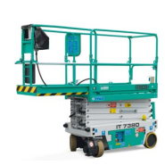 Nacelle ciseau automotrice électrique, hauteur de travail 7.20 m idéale pour les gros oeuvre - ITECO - IT7380 - disponible en location_2