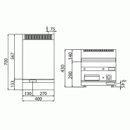 Plaque de cuisson électrique - 3,6 kW - Lisse  - Mario 700 | GGM -EBK400-E_2