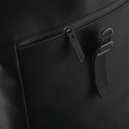 Sac à dos avec rabat roll-top en polyuréthane mat - Polyester recyclé - Réf: BG335_2