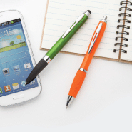 Stylo à bille en plastique - couleur orange - encre bleue - poids 11 gr_2