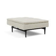 Fauteuil design Dublexo Styletto convertible - lit 90x115 cm - pieds chêne noir - tissu Mixed Dance Natural_2