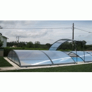 Abri piscine bas Lanzarote - polycarbonate, lignes modernes et modules indépendants_2