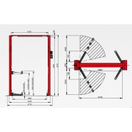 Erco H5502 XV - Élévateur hydraulique à deux colonnes avec bras symétriques abaissés_2