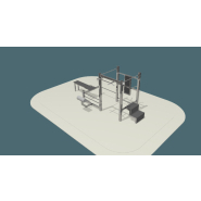 Kit complet plateau fitness / street workout en acier inoxydable - Référence BTKF2_2