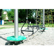 Parcours à cordes en acier inoxydable pour aire de jeux - Conforme EN1176 - Référence BT16141_2