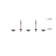 Parcours d'équilibre Ability pour enfants - Rouge - Fondation à enterrer - réf 8056730 - Hags_2
