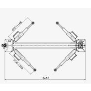 Pont élévateur à 2 colonnes 4 ton - Hauvrex HTL2640.PRO_2