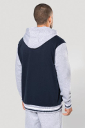 Blouson Teddy à capuche unisexe - Réf : K4003 - Molleton gratté 3 fils - Kariban_2