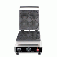 Gaufrier 4pcs gaufres rondes l305 7540.0080 COMBISTEEL_2