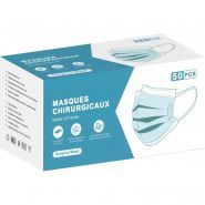 P9204 - Masque chirurgical rose type 2 - 3 couches non-tissées - Made in France - Drivecase_2