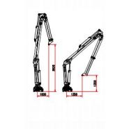 R 110 MS1 - Grue auxiliaire Bob Spa - Capacité de levage 110 kNm - Non repliable, extension hydraulique 7,60 m_2