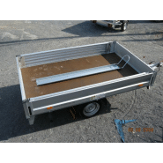 Remorque plateau 2 motos Humbaur 1420 - structure modulaire acier galvanisé - PTAC 1300 kg_2